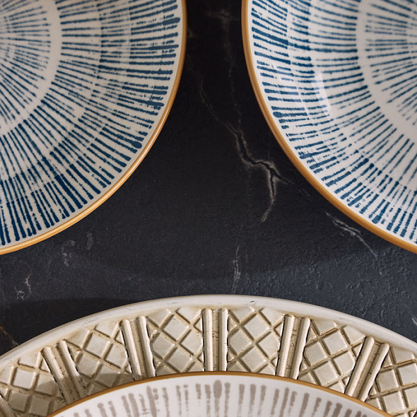 Набор посуды на 6 персон Madison Virtuo Blue, 18 предметов