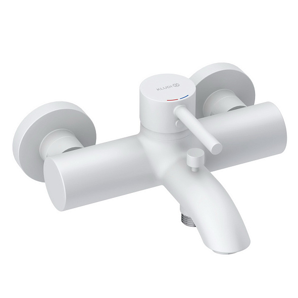 Смеситель для ванны Kludi Bozz 386915376, белый матовый