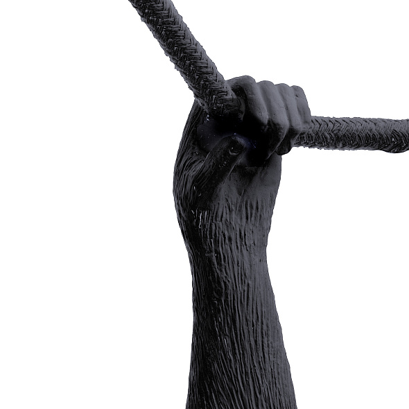 Лампа подвесная Seletti Monkey Lamp Swing Outdoor 44 см, черная