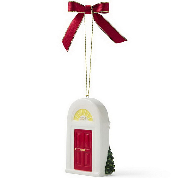 Елочная игрушка Spode Christmas Tree "Наш первый дом" 10х3 см