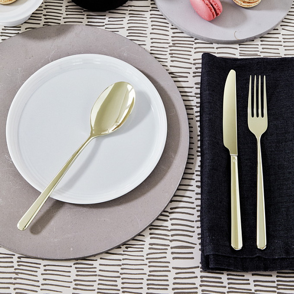 Набор столовых приборов Linear Champagne, 24 предмета