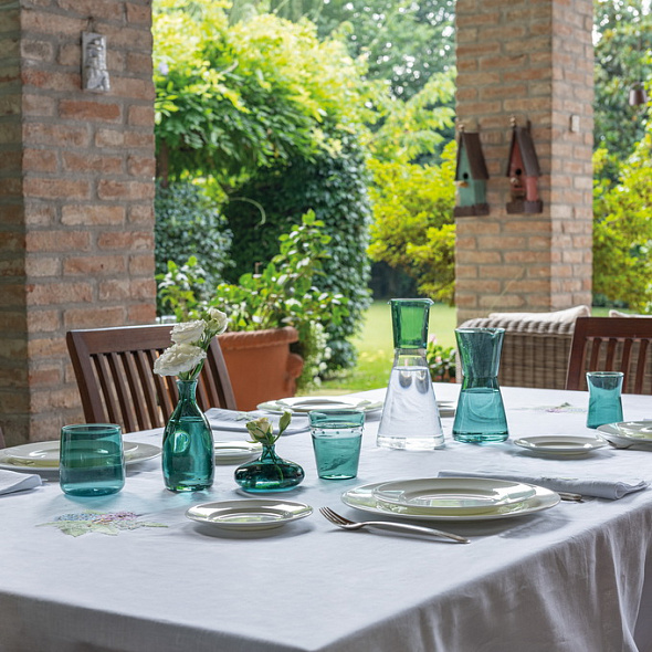 Ваза Un Fiore 15 см, зеленая