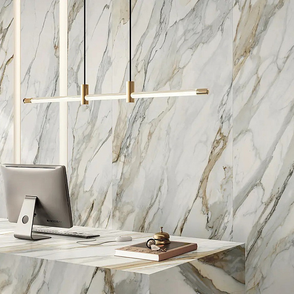 Керамогранит Panaria Ceramica Zero.3 Perpetual 120х278 Soft, Venato Gold, 6 мм