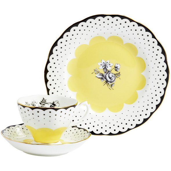 Набор чайный на 1 персону "Wanda" 100 Years Of Royal Albert, 3 предмета