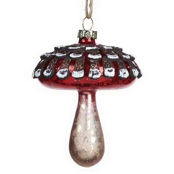 Новогодняя игрушка "Мухомор" 13 см