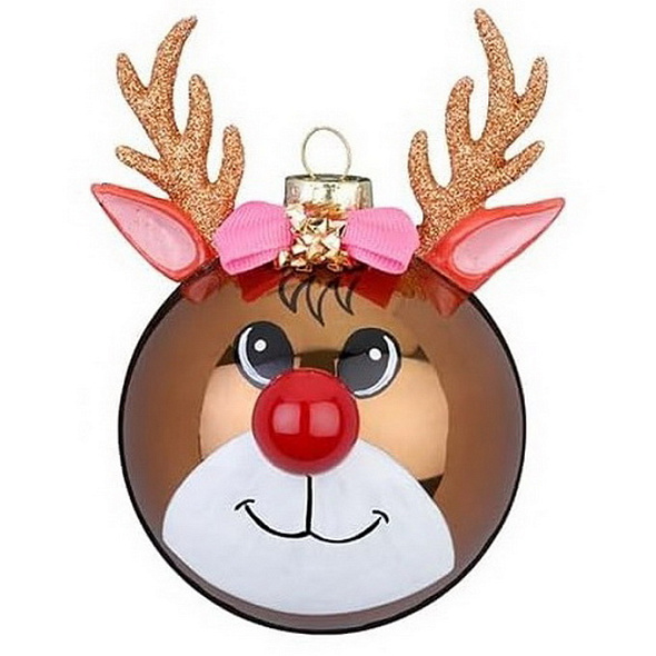 Елочный шар "Олень" 8 см