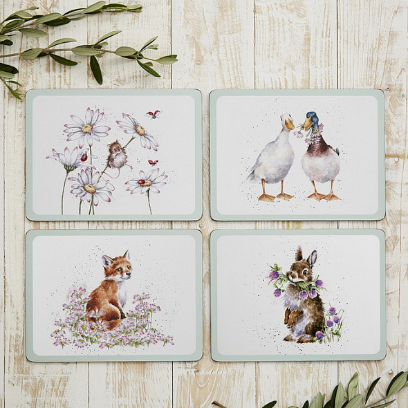 Набор подставок под тарелку Wrendale Designs 23х30,5 см, 4 шт