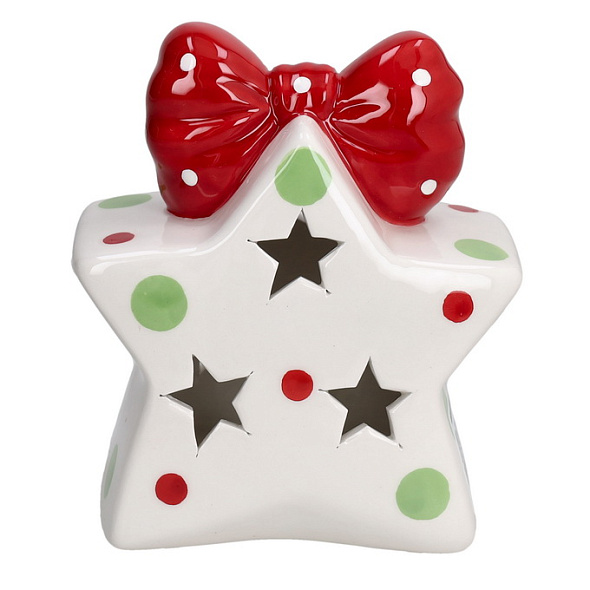 Фигурка с подсветкой "Звезда с бантом" 13 см