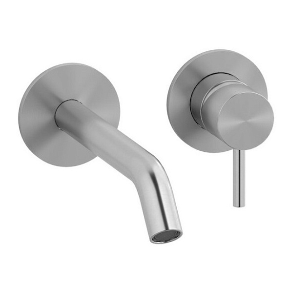 Внешняя часть iB Rubinetti M316 M3406SA смесителя для раковины, матовая нержавеющая сталь