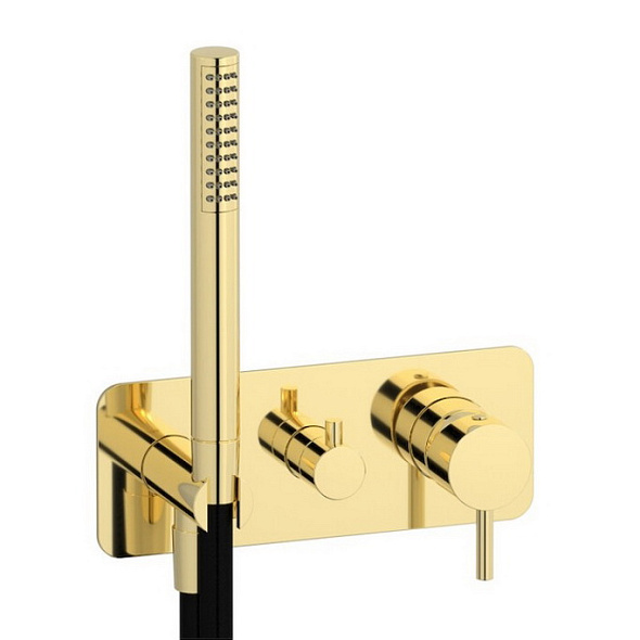 Внешняя часть iB Rubinetti MilanoTorino EMT313II смесителя для душа, золото