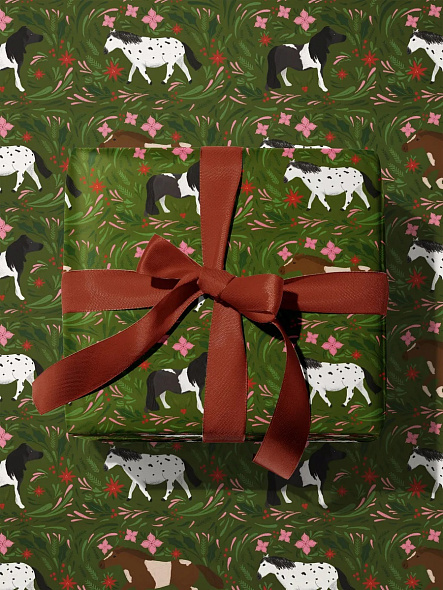 Упаковка бумажная новогодняя