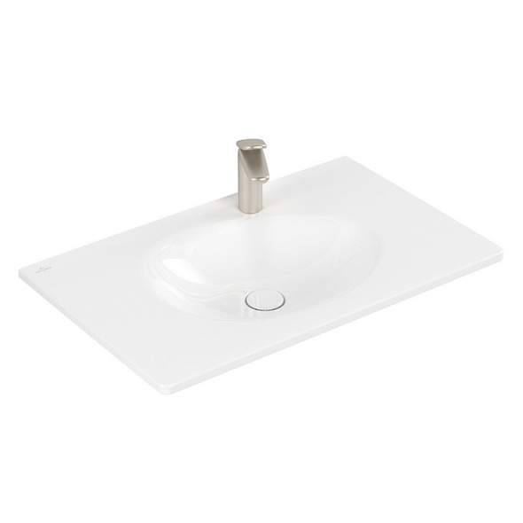 Раковина Villeroy & Boch Antao 80х50, CeramicPlus, 4A7581R1, из TitanCeram, White Alpin