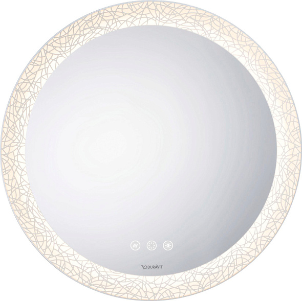Зеркало Duravit Happy D.2 Plus 90х90, Organic, с подсветкой, с диммером