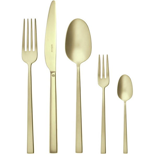 Набор столовых приборов Rock Antique Champagne, 60 предметов