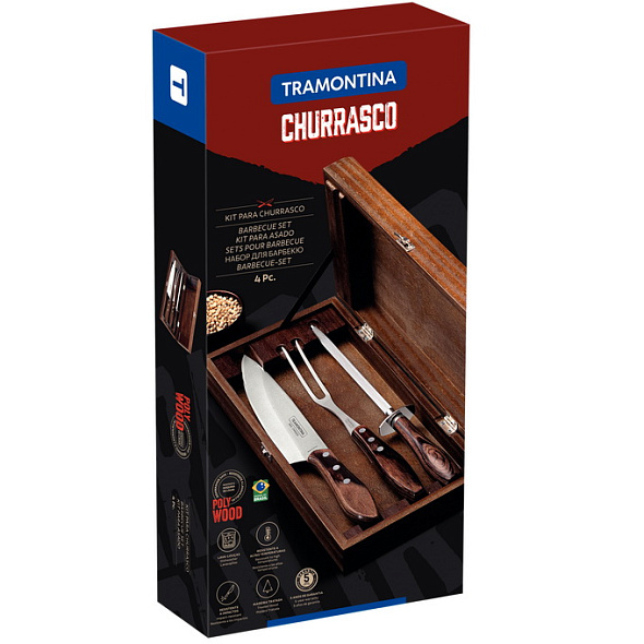 Набор для барбекю Tramontina Churrasco, 4 предмета
