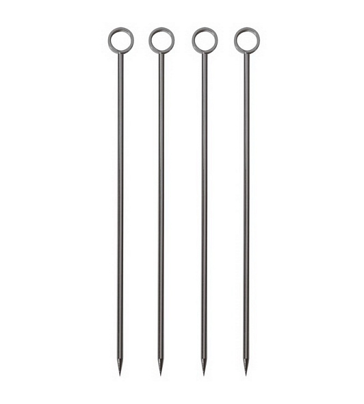 Набор шпажек коктейльных Paderno Bar Black 10,4 см, 4 шт