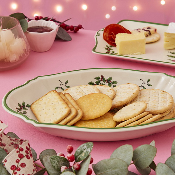 Блюдо сервировочное овальное Christmas Tree 28 см