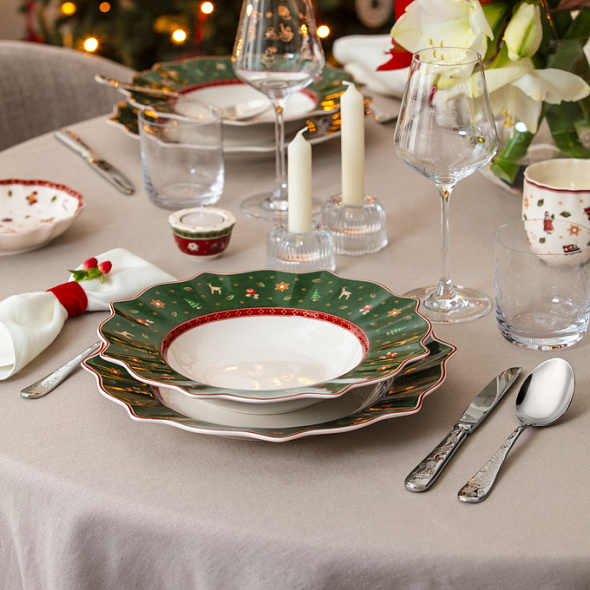 Тарелка глубокая Toy's Delight 26 см, зеленая