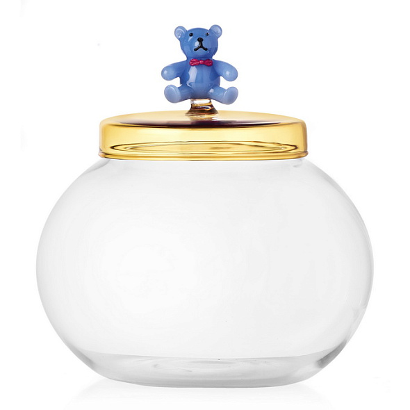 Емкость для печенья "Голубой мишка" Schiaccianoci 15 см