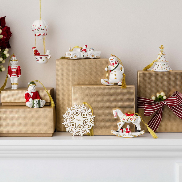 Елочная игрушка Villeroy & Boch Christmas Classics "Ель 2026" 8,5 см