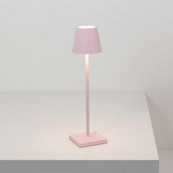 Лампа настольная Zafferano Poldina Pro Micro 27,5 см, розовая