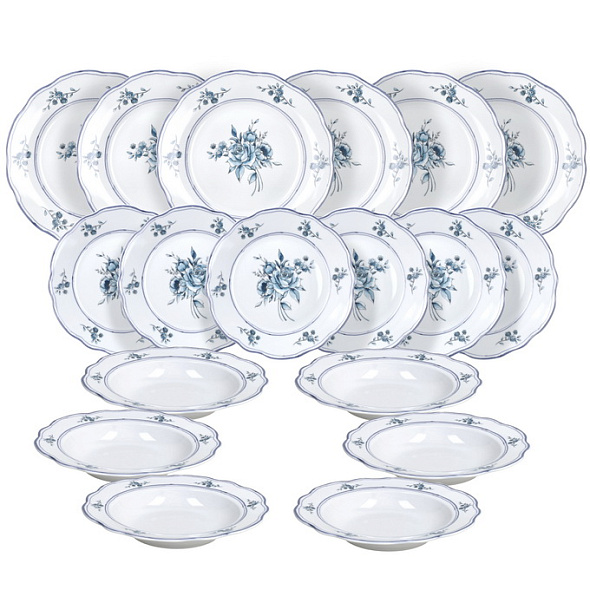 Набор посуды на 6 персон Cappettata Heritage Florals, 18 предметов