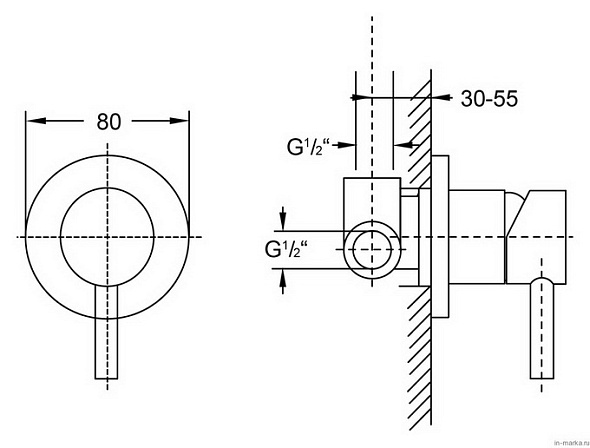 Смеситель для душа Steinberg Series 100 100.2250, хром