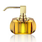 Дозатор для жидкого мыла Decor Walther Kristall 0924481, янтарный/золото