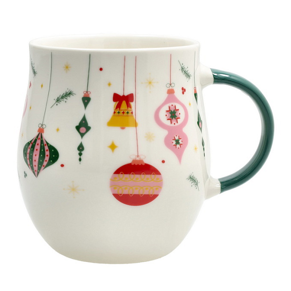 Кружка "Елочные игрушки" 430 мл