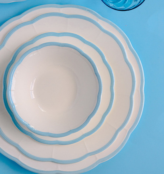 Тарелка столовая Petalo Azzurro 27,5 см