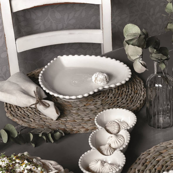 Блюдо "Сердце" Ornament Pearl 26 см