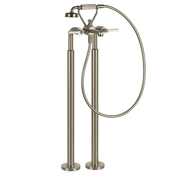 Смеситель для ванны Gessi Venti20 65128.149, напольный, брашированный никель