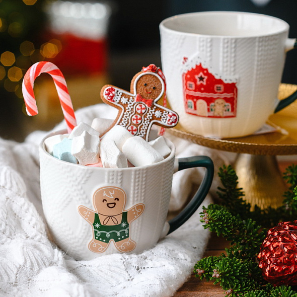Кружка "Пряничный человечек" 520 мл