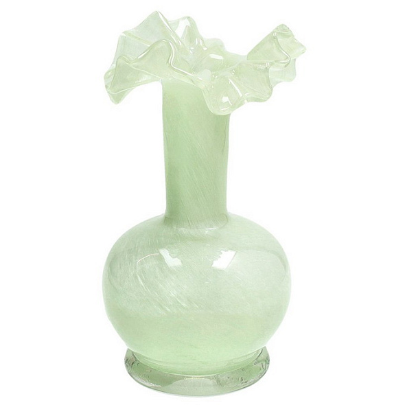 Ваза Glass Design Astrid 20 см, зеленая