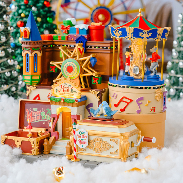 Фигурка музыкальная "Веселая музыкальная шкатулка" 25,8х18,3х26,2 см