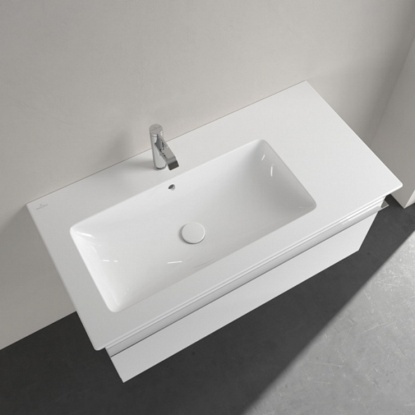 Раковина подвесная Villeroy & Boch Venticello 100х50, CeramicPlus, 4134L1R1