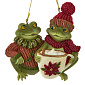 Елочная игрушка "Лягушки" 9,5 см