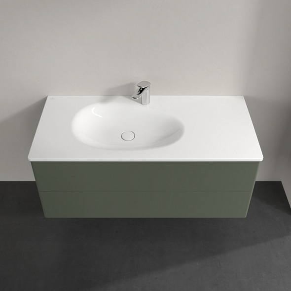 Тумба с раковиной Villeroy & Boch Antao 120х50, Leaf Green Matt Lacquer