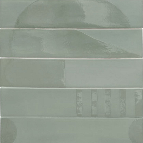 Керамогранит Equipe Wadi 6х30, Decor Mint, 8 мм