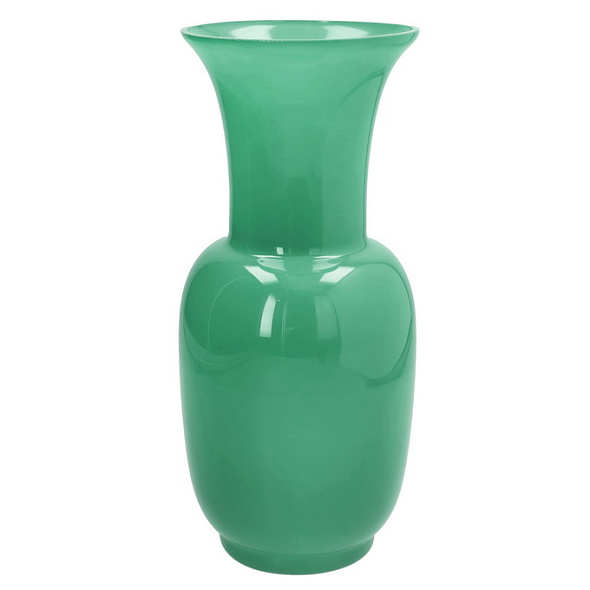 Ваза Glass Design Iside 30 см, бирюзовая