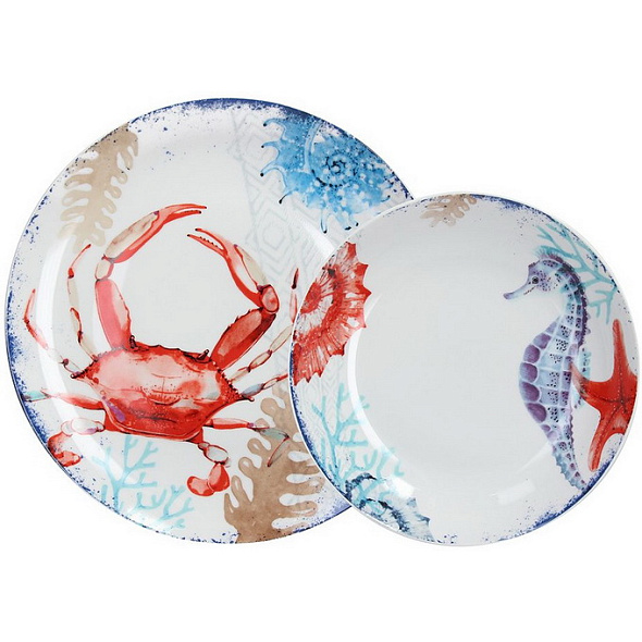 Набор посуды на 6 персон Madison Aquarium, 12 предметов