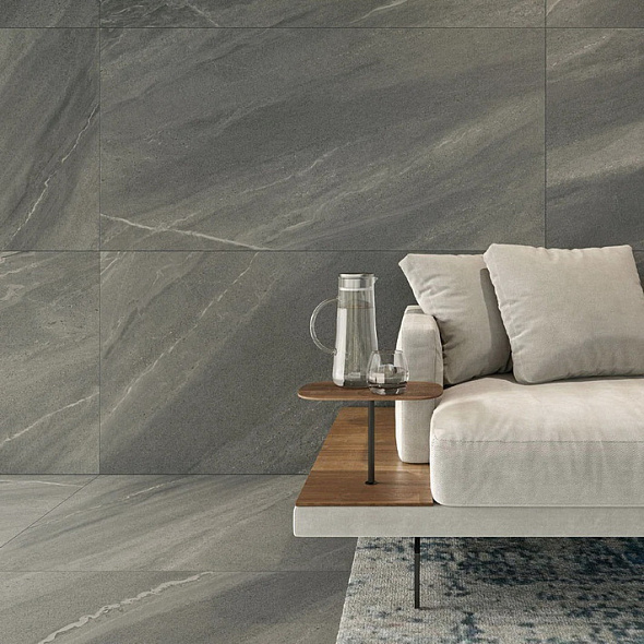 Керамогранит Italon Metropolis 60х120 Naturale, Graphite Dark, 10 мм