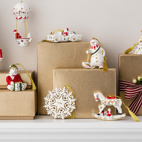 Елочная игрушка Villeroy & Boch Christmas Classics "Снежинка 2026" 11 см