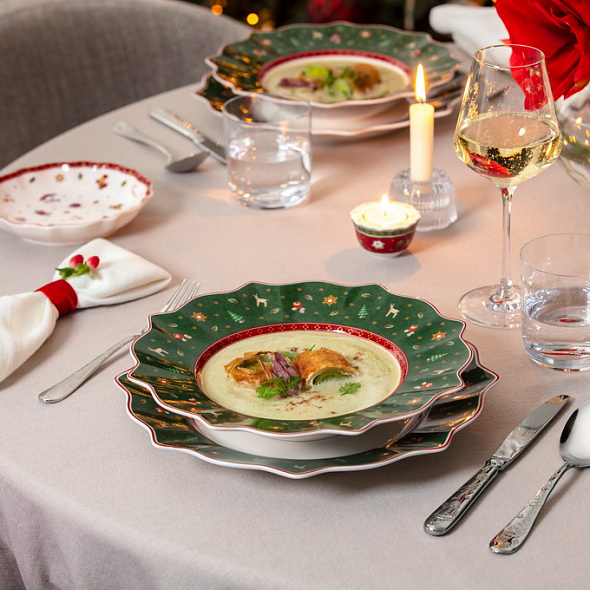 Тарелка глубокая Toy's Delight 26 см, зеленая