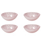 Набор салатников порционных Galassia Pink Glitter 16 см, 4 шт