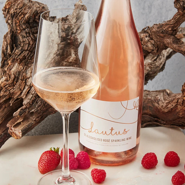 Вино безалкогольное игристое розовое Lautus Rose Sparkling 0,75 л