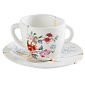 Чашка кофейная с блюдцем Kintsugi, декор 1