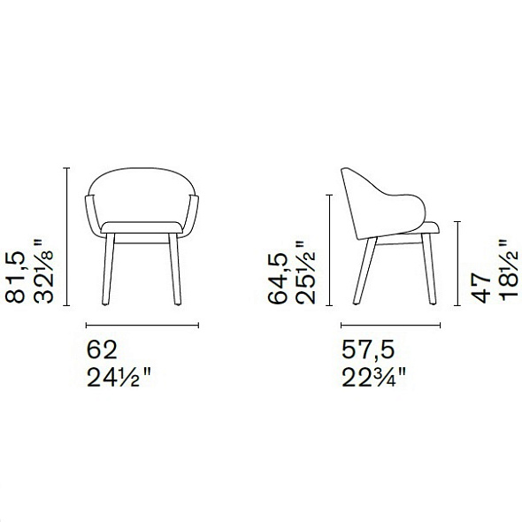 Стул Calligaris Holly Fab CS2206, Hemp