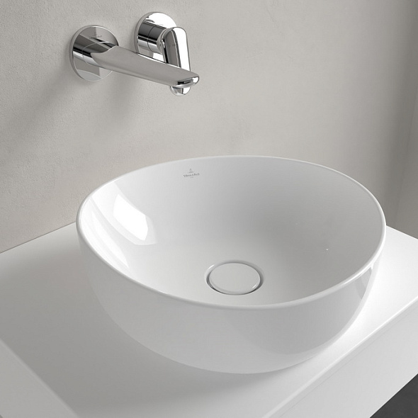 Раковина накладная Villeroy & Boch Antao 40х40, CeramicPlus, 4A7240R1, из TitanCeram