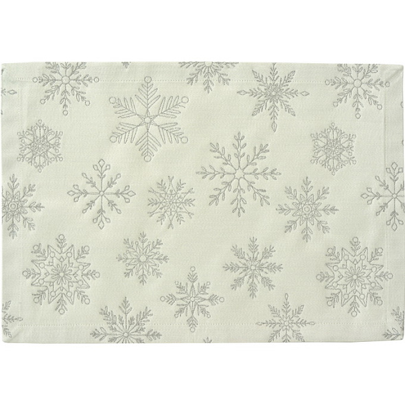 Салфетка под тарелку Cristallo Luce 35х50 см, цвет серебро